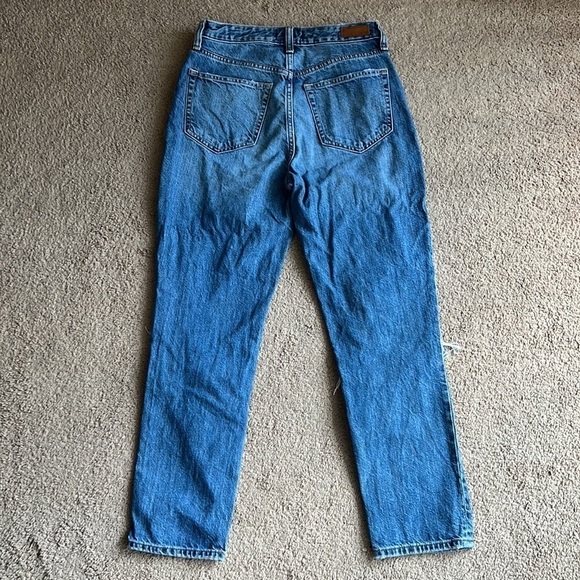 Abercrombie and Fitch Annie Girlfriend Distressed Straight Leg Jeans - Picture 3 of 8